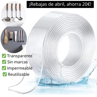 Cinta adhesiva mágica de doble cara