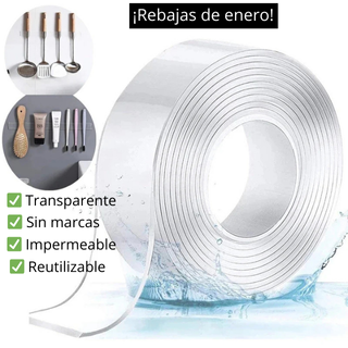 Cinta adhesiva mágica de doble cara